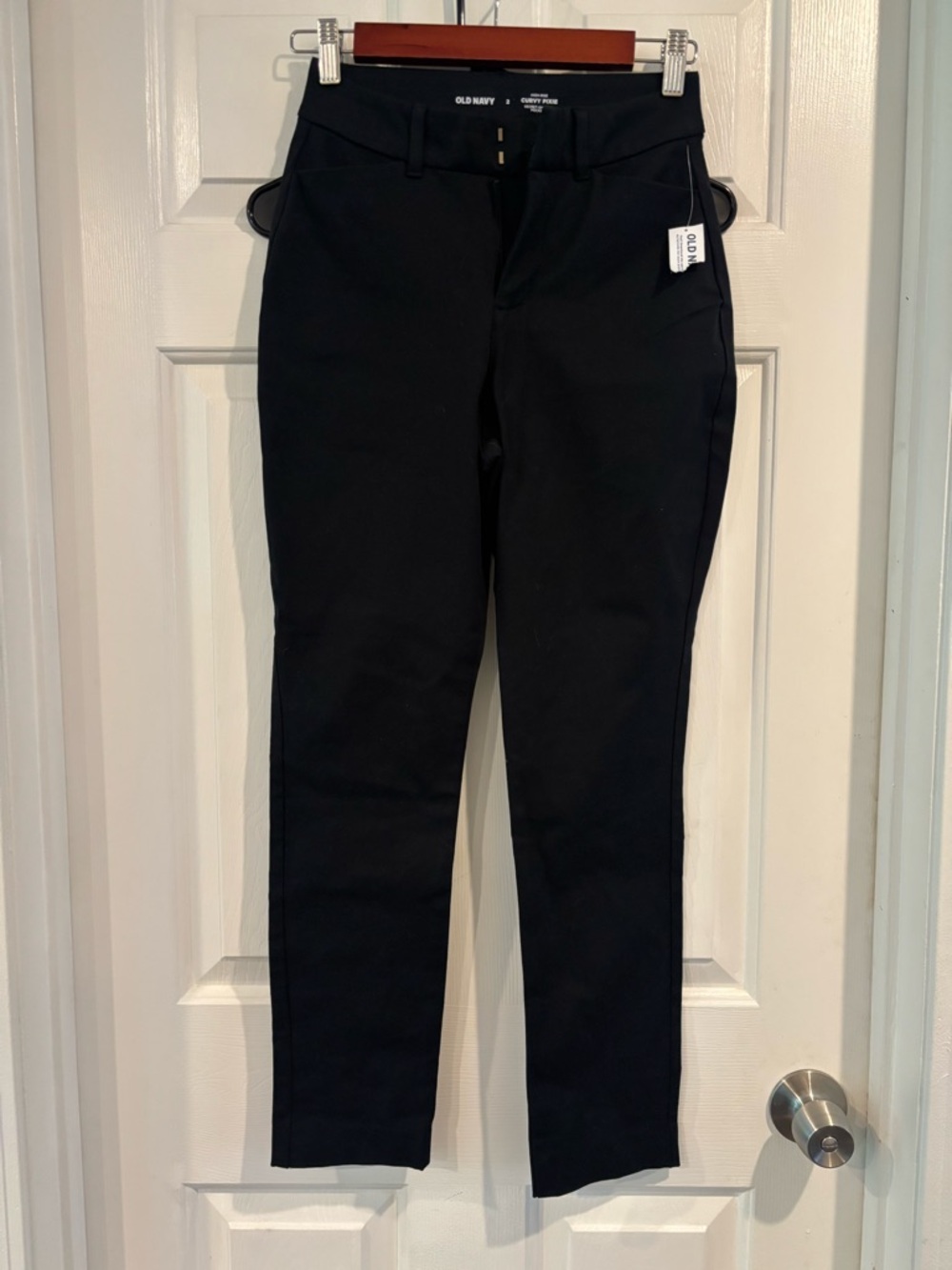 Old Navy Black High-Rise Curvy Pixie Pants